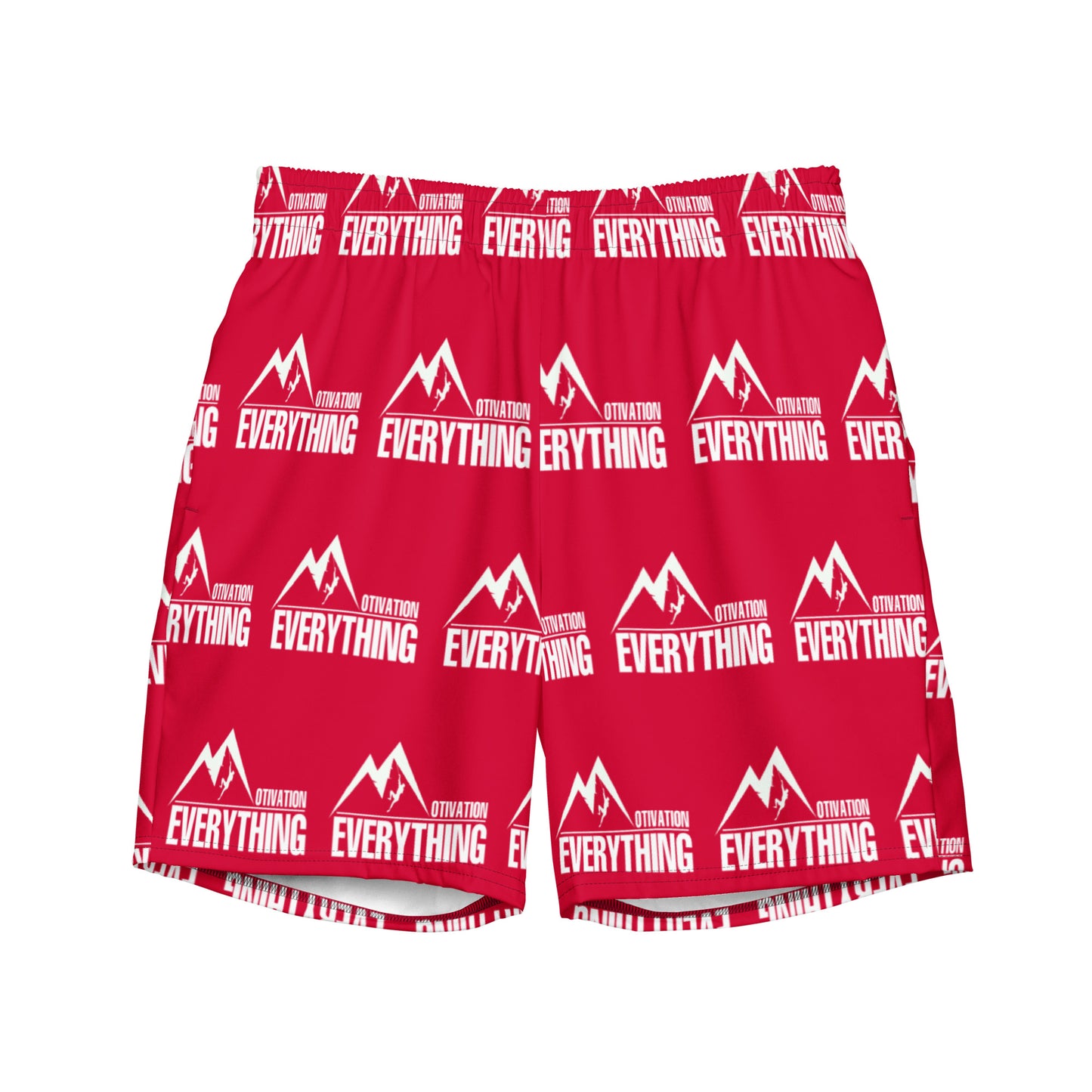 Motivation Over Everything Men's swim trunks