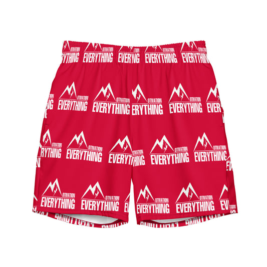 Motivation Over Everything Men's swim trunks