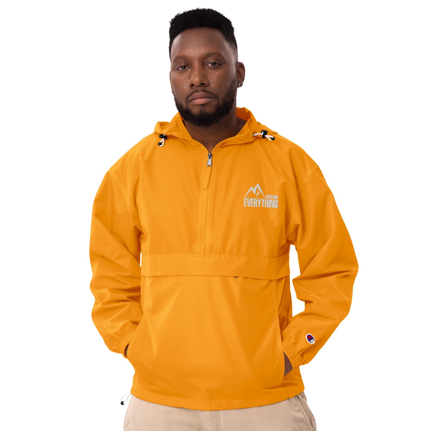 Motivation Over Everything X Champion Packable Jacket