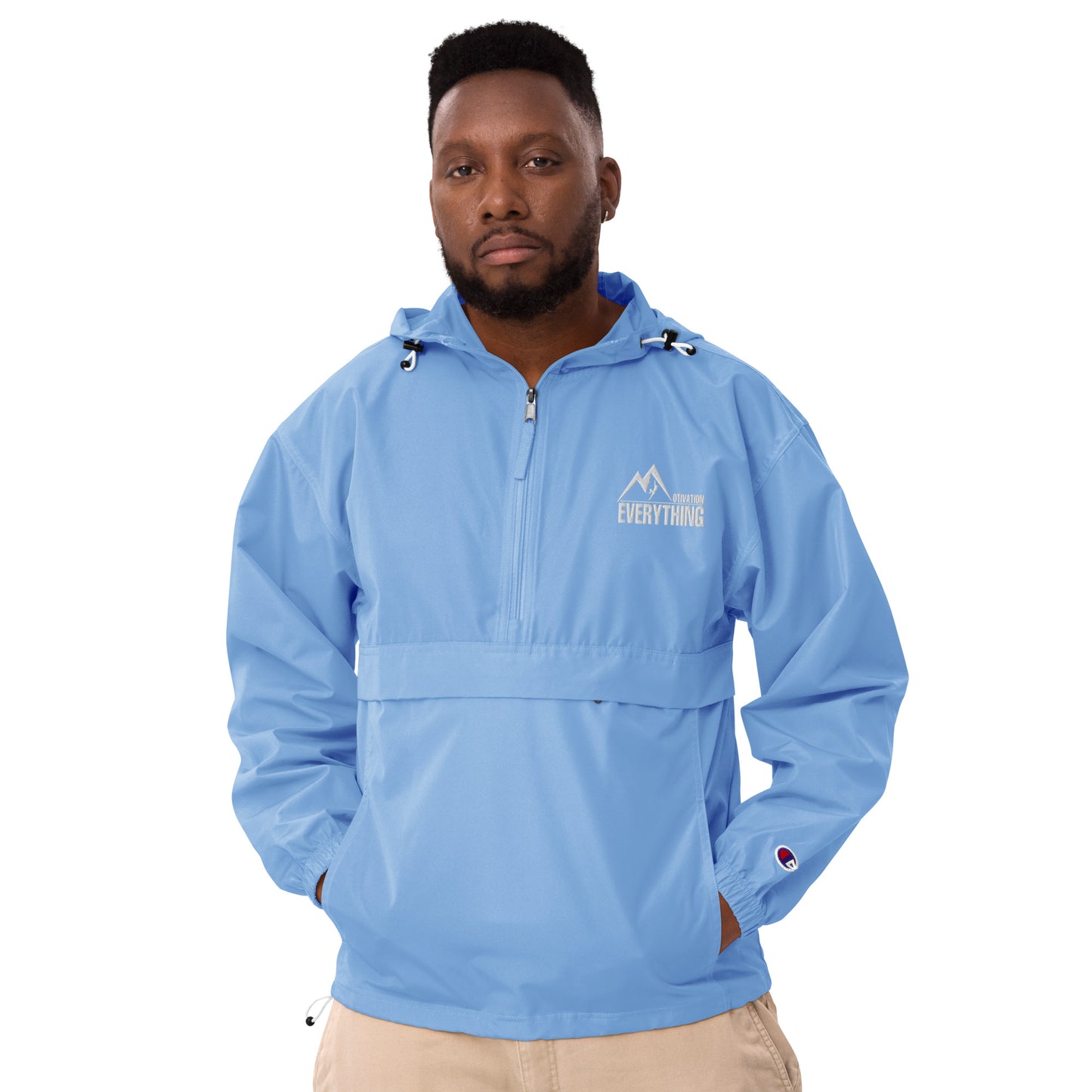 Motivation Over Everything X Champion Packable Jacket