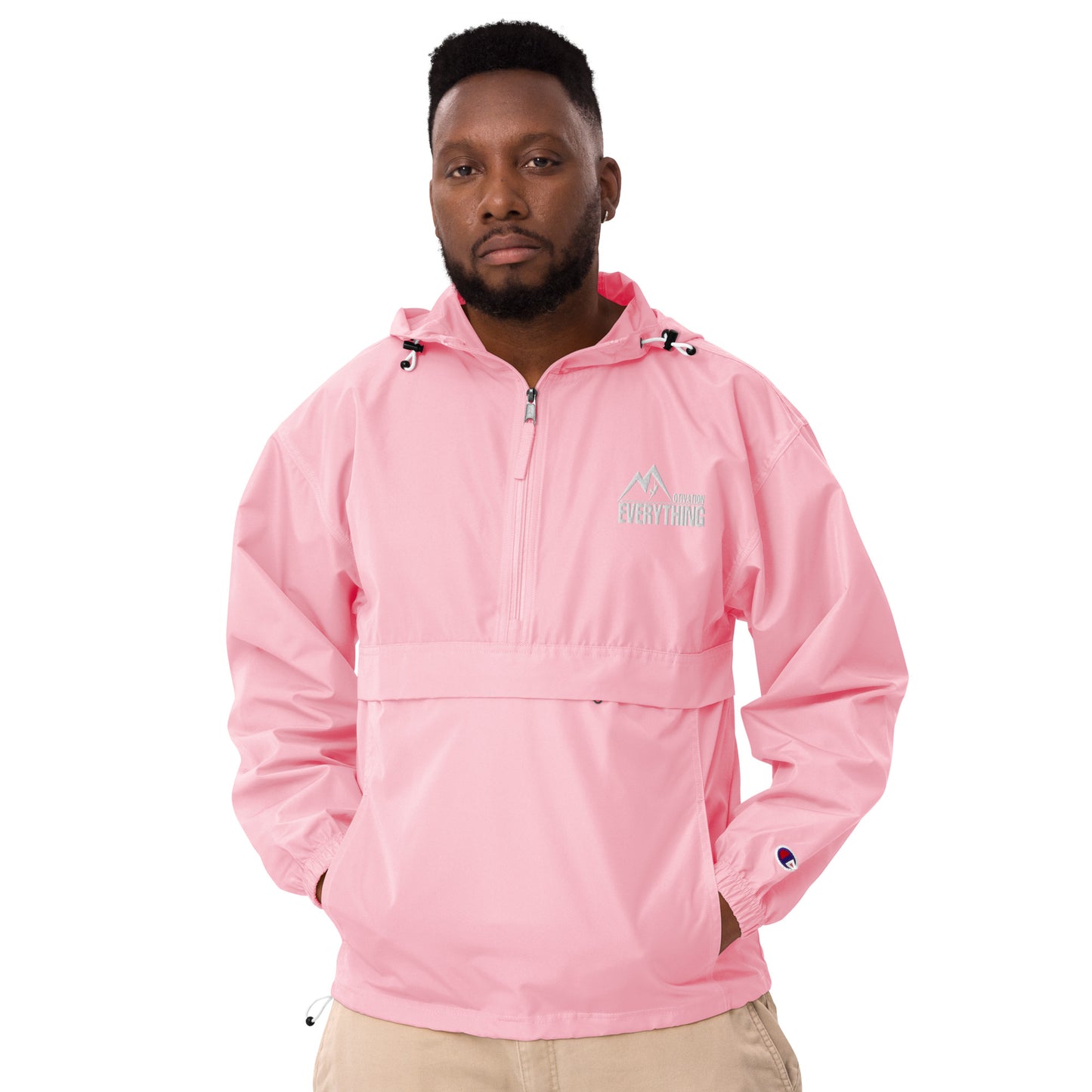 Motivation Over Everything X Champion Packable Jacket