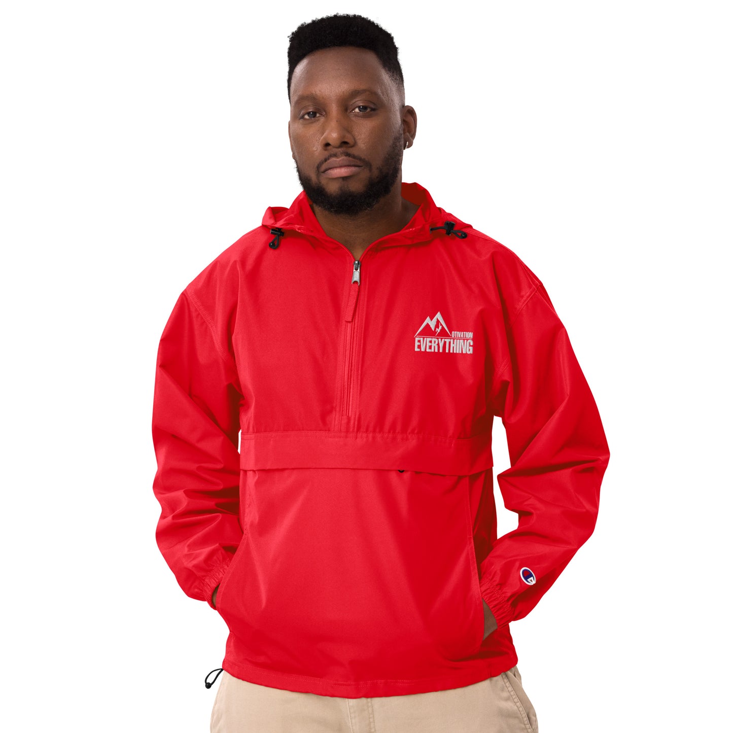 Motivation Over Everything X Champion Packable Jacket