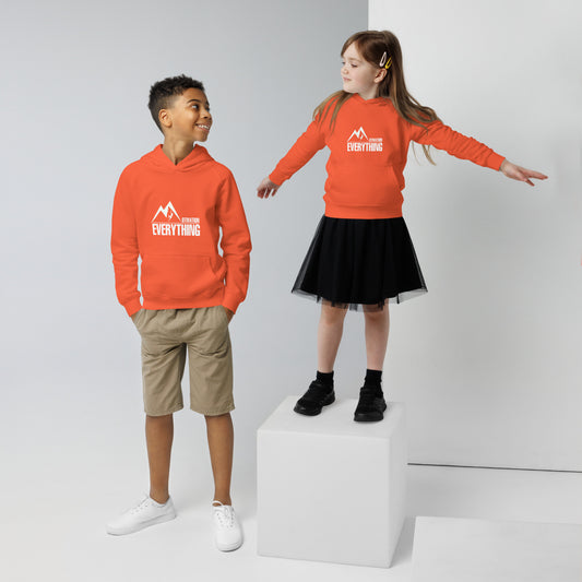 Motivation Over Everything Kids eco hoodie