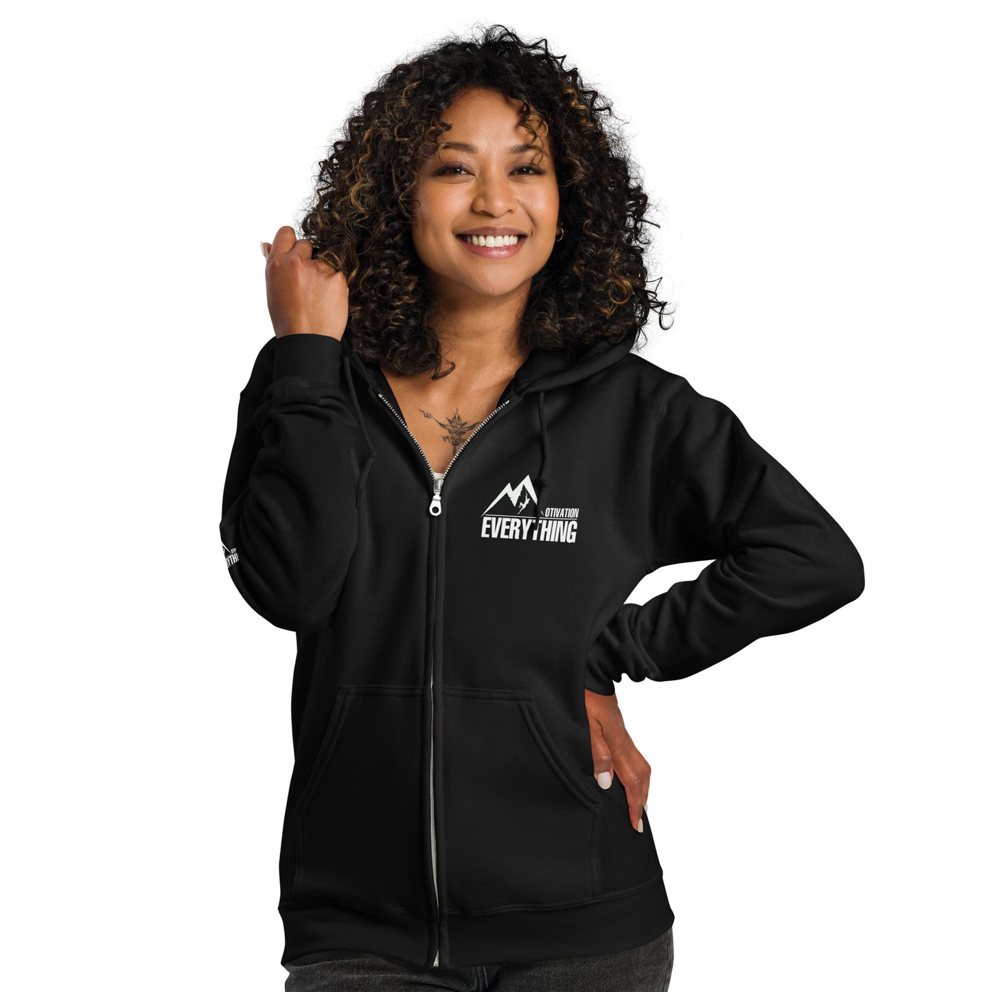 Motivation Over Everything heavy blend zip hoodie