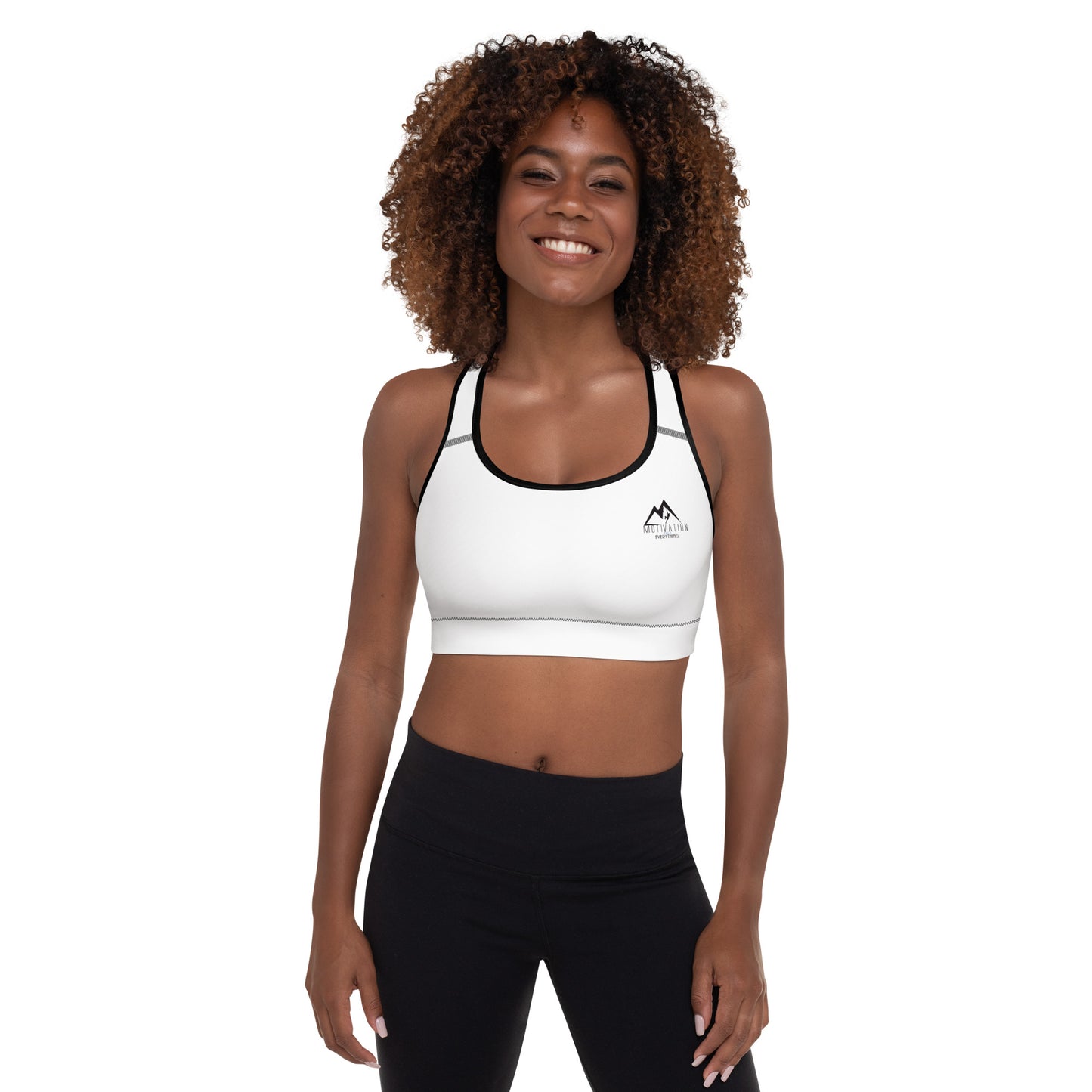 Motivation Over Everything Padded Sports Bra