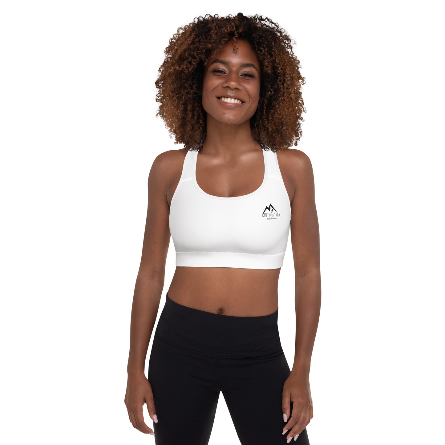 Motivation Over Everything Padded Sports Bra