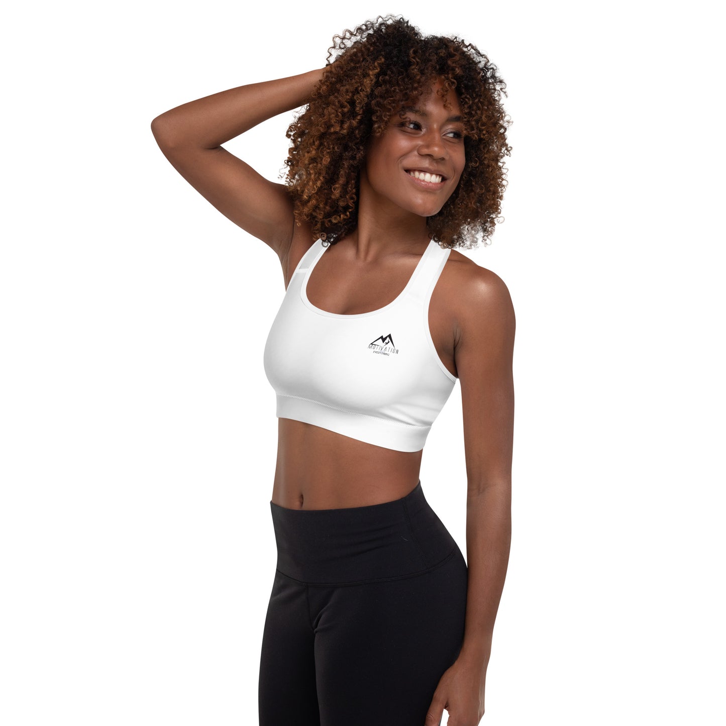 Motivation Over Everything Padded Sports Bra