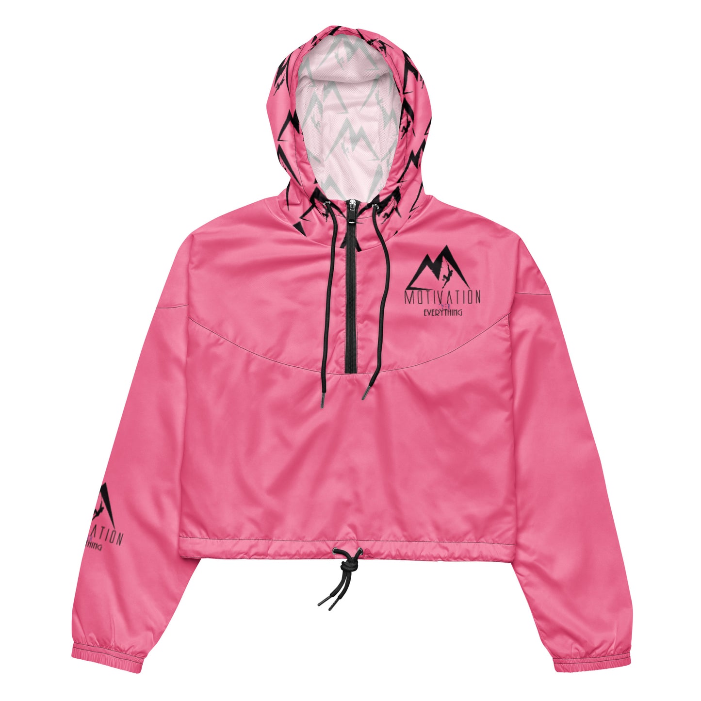 Motivation Over Everything Women’s cropped windbreaker