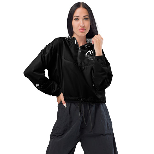 Motivation Over Everything Women’s cropped windbreaker