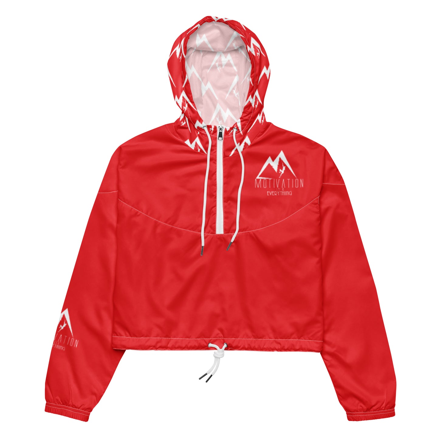 Motivation Over Everything Women’s cropped windbreaker