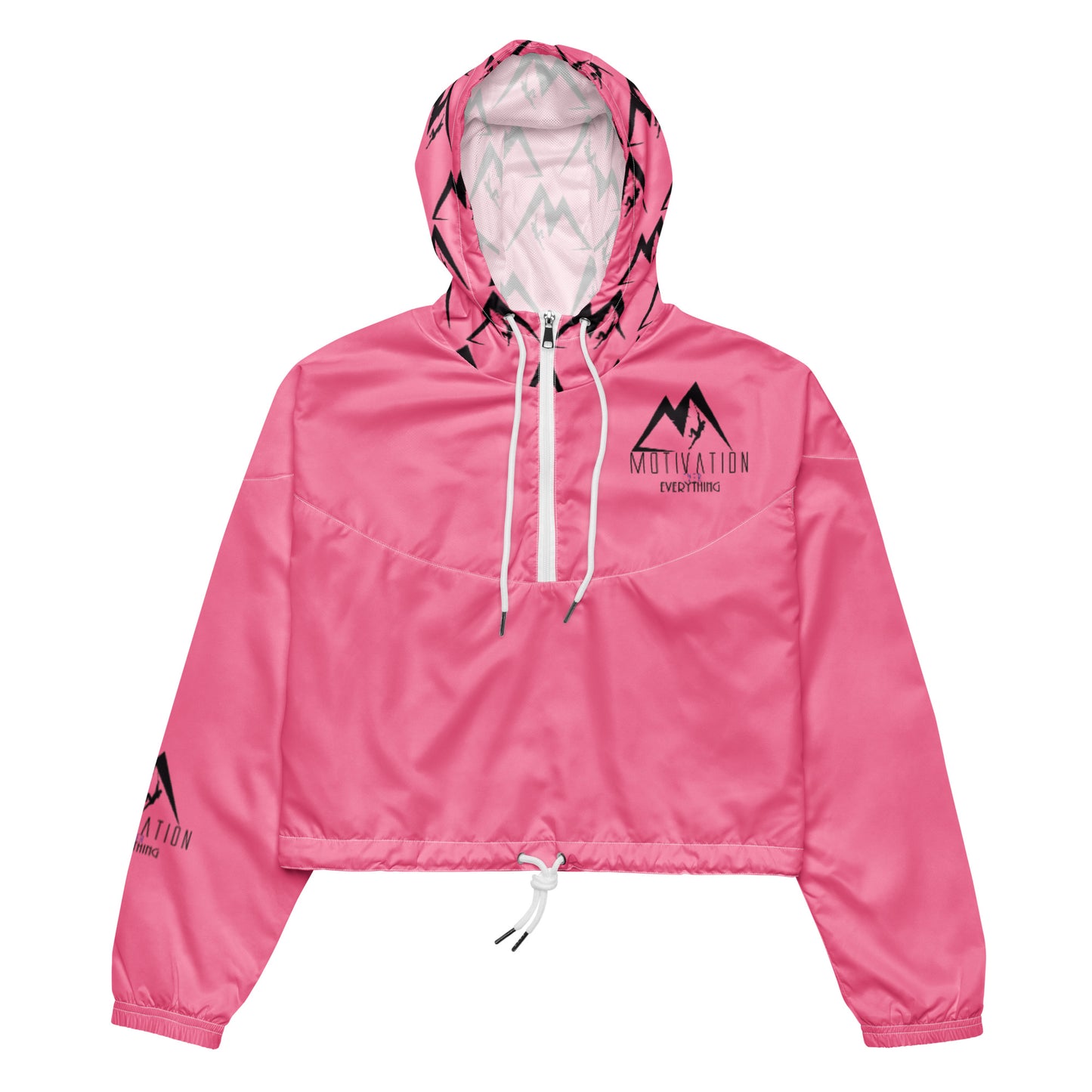 Motivation Over Everything Women’s cropped windbreaker